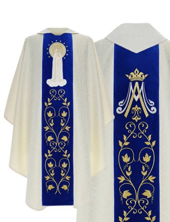 Casulla gótica mariana "Nuestra Señora de Fátima" 412AKN25