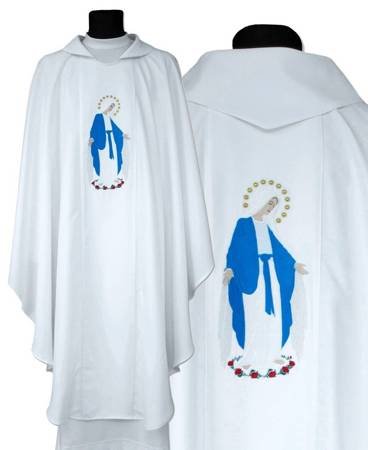 Casulla gótica mariana "Nuestra Señora de las Gracias" 610B